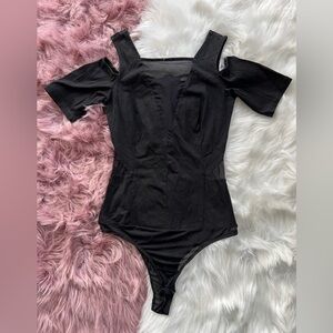 Black Cut-Out Mesh Bodysuit - Well-Loved!